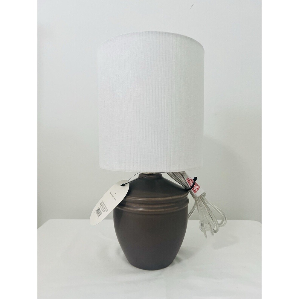 Threshold Home Decor Mini Ceramic Table Lamp On/off Push Switch -‎ 14 In Tall